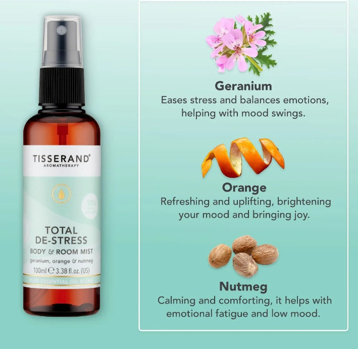 Tisserand Total De-Stress Body & Room Mist 100ml