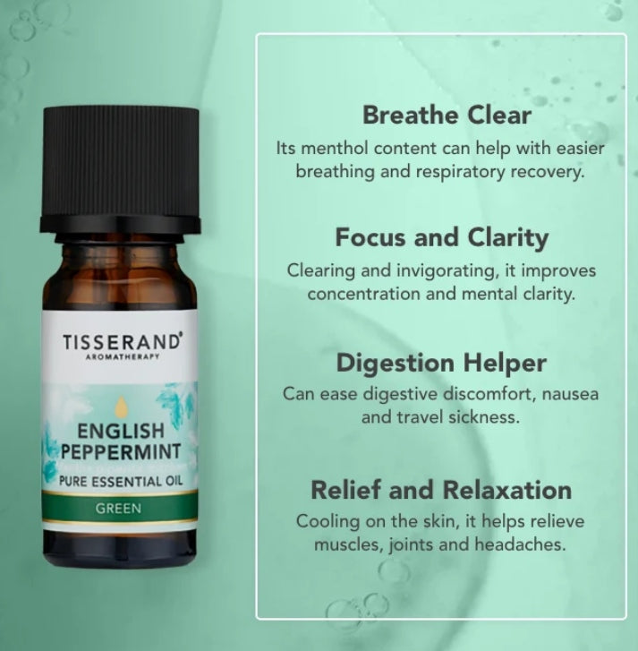 Tisserand English Peppermint Essential Oil 9ml