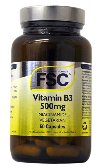 FSC Niacintamin B3) 60 Veg Capsulesamide 500mg