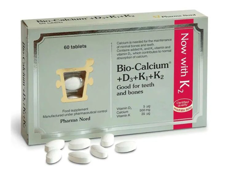 Pharma Nord Bio-Calcium D3+K1+K2 500mg 60 tabs