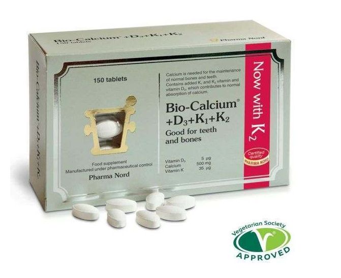 Pharma Nord Bio-Calcium D3+K1+K2 500mg 150 tabs