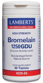 Lamberts Bromelain (1250GDU) 60 Tablets # 8520