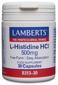Lamberts L-Histidine HCI 500mg (30 Capsules) # 8313