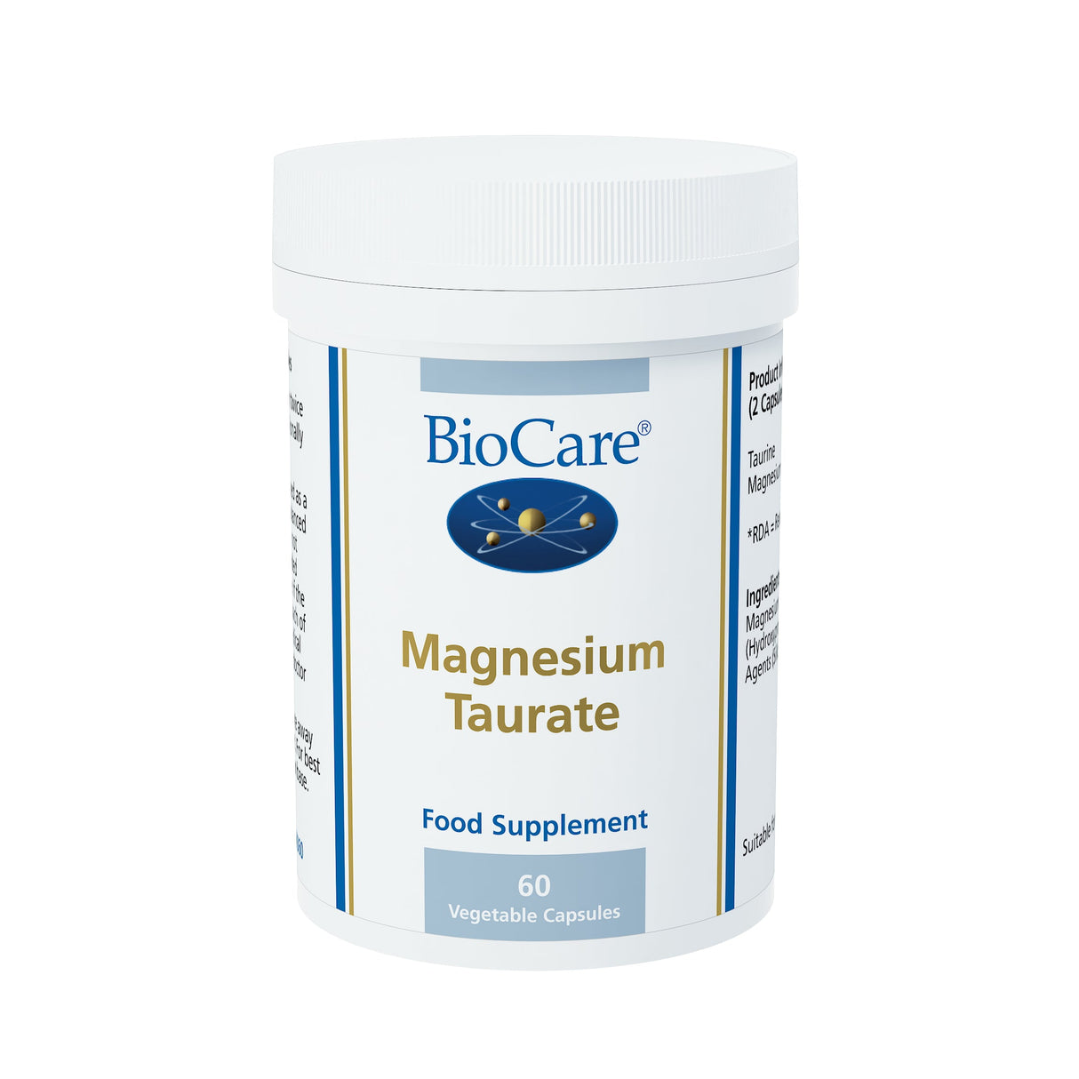 BioCare Magnesium Taurate 915mg (90mg elemental magnesium) # 18360