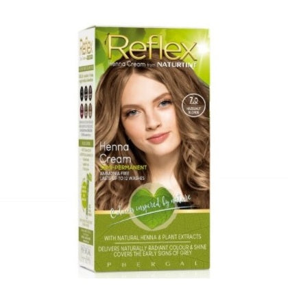 Naturtint Reflex - 7.0 Hazelnut Blonde Semi Permanent Colour (PPD Free) - £7.58 when you bulk buy!