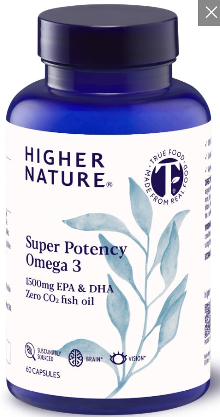 Higher Nature Pure omega 3 fish oil 60 Capsules