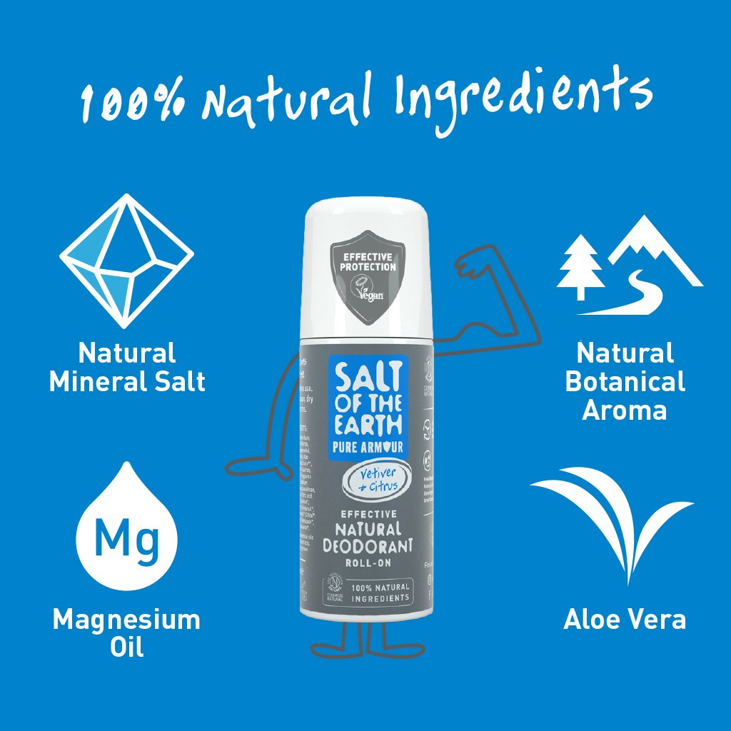 Salt Of The Earth Pure Armour Explorer Roll-On Deodorant # 75ml