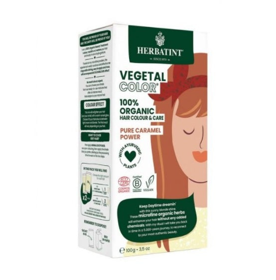 HERBATINT RT04 PURE CARAMEL POWER - 100% of the ingredients are organic