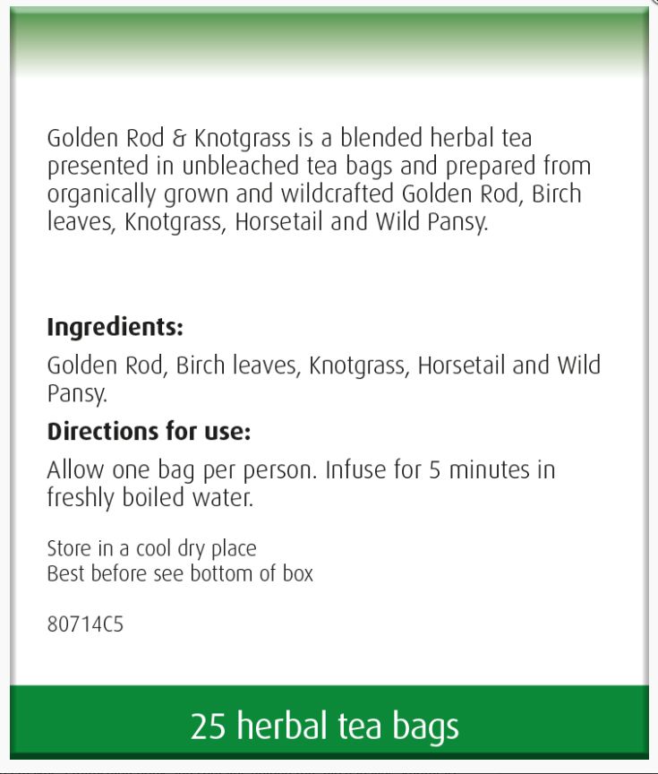 A Vogel Golden Rod & KnotGrass Tea Cleansing Herb Tea Blend