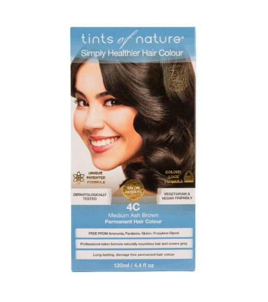 Tints of Nature 4C Medium Ash Brown Permanent Hair Colour