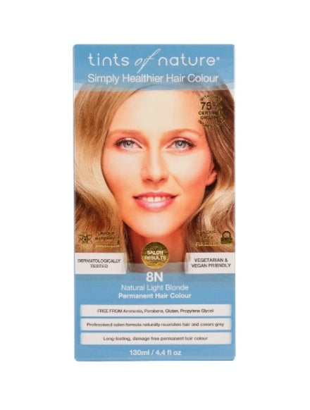 Tints of Nature 8N Natural Light Blonde Permanent Hair Colour