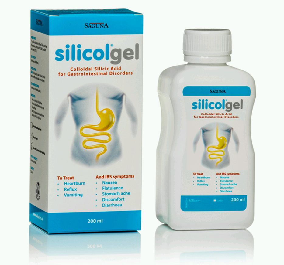 Saguna Silicol Gel Colloidal Silicic Acid For Gastrointestinal Disorders 200ml (12 Pack)