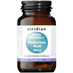 Viridian Hyaluronic Acid 200mg 30 Veg Caps #391 Up to 30% Off
