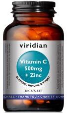 Viridian Vitamin C & Zinc Veg Caps 30 size #221 Up To 30% Off