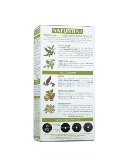 Naturtint Permanent Hair Colourant 1N - Ebony Black - £7.99 with bulk offer