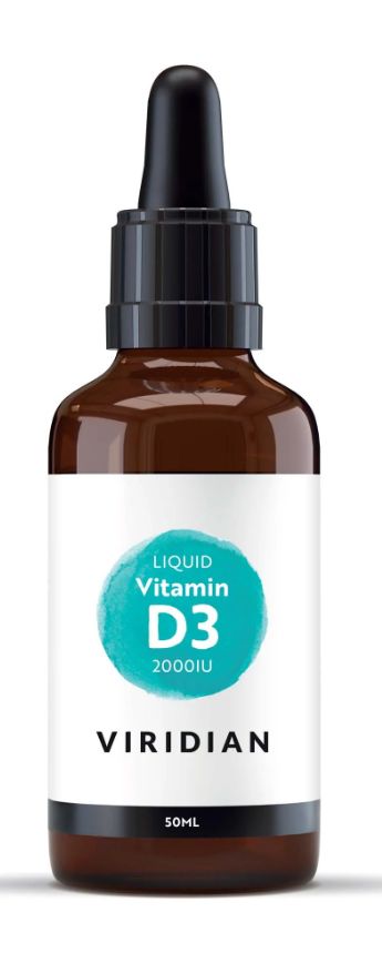 Viridian Vitamin D3 2000iu Liquid Drops 50ml size #288  Up To 30% Off