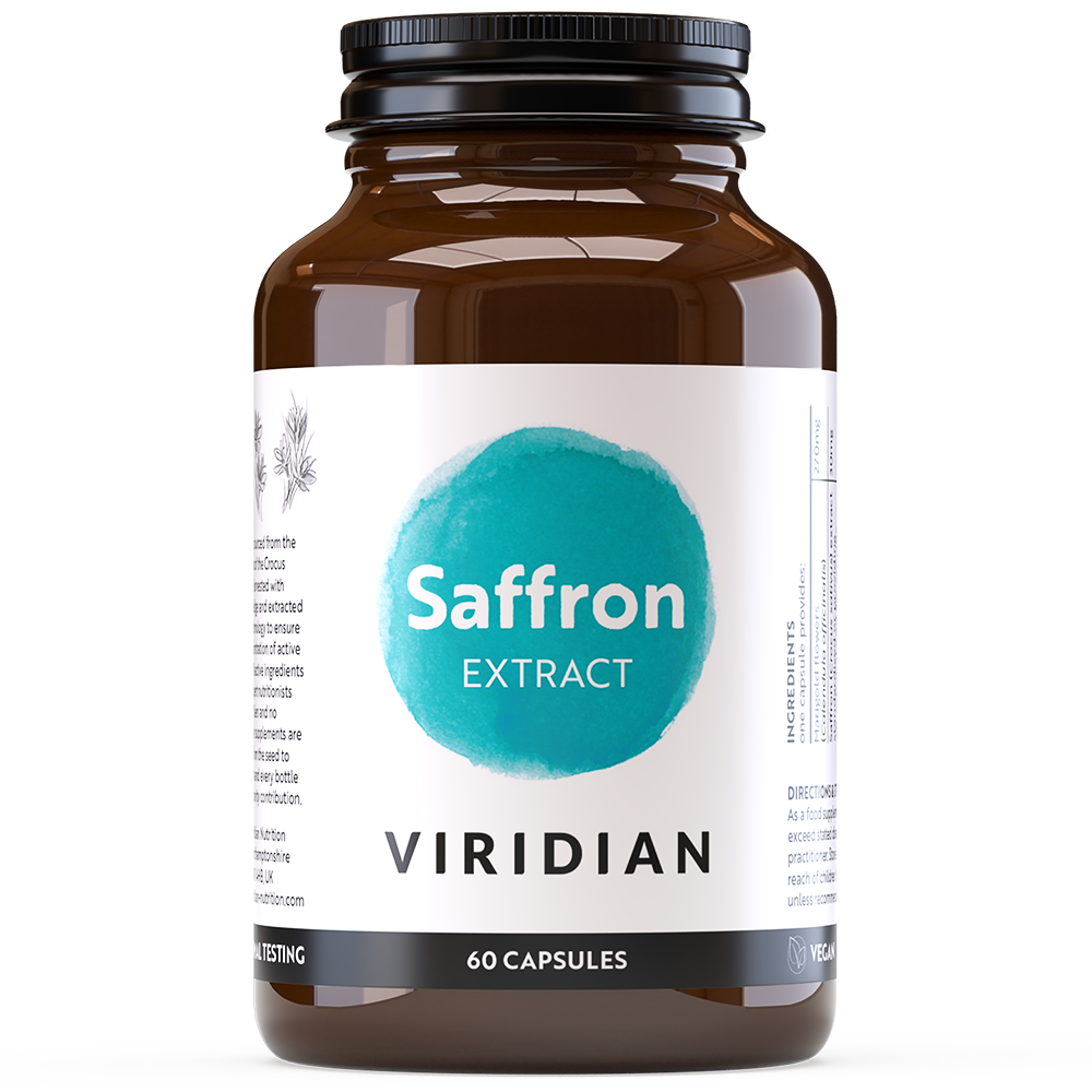 Viridian Saffron Extract 30mg Veg Caps 60 size #355  Up To 30% Off