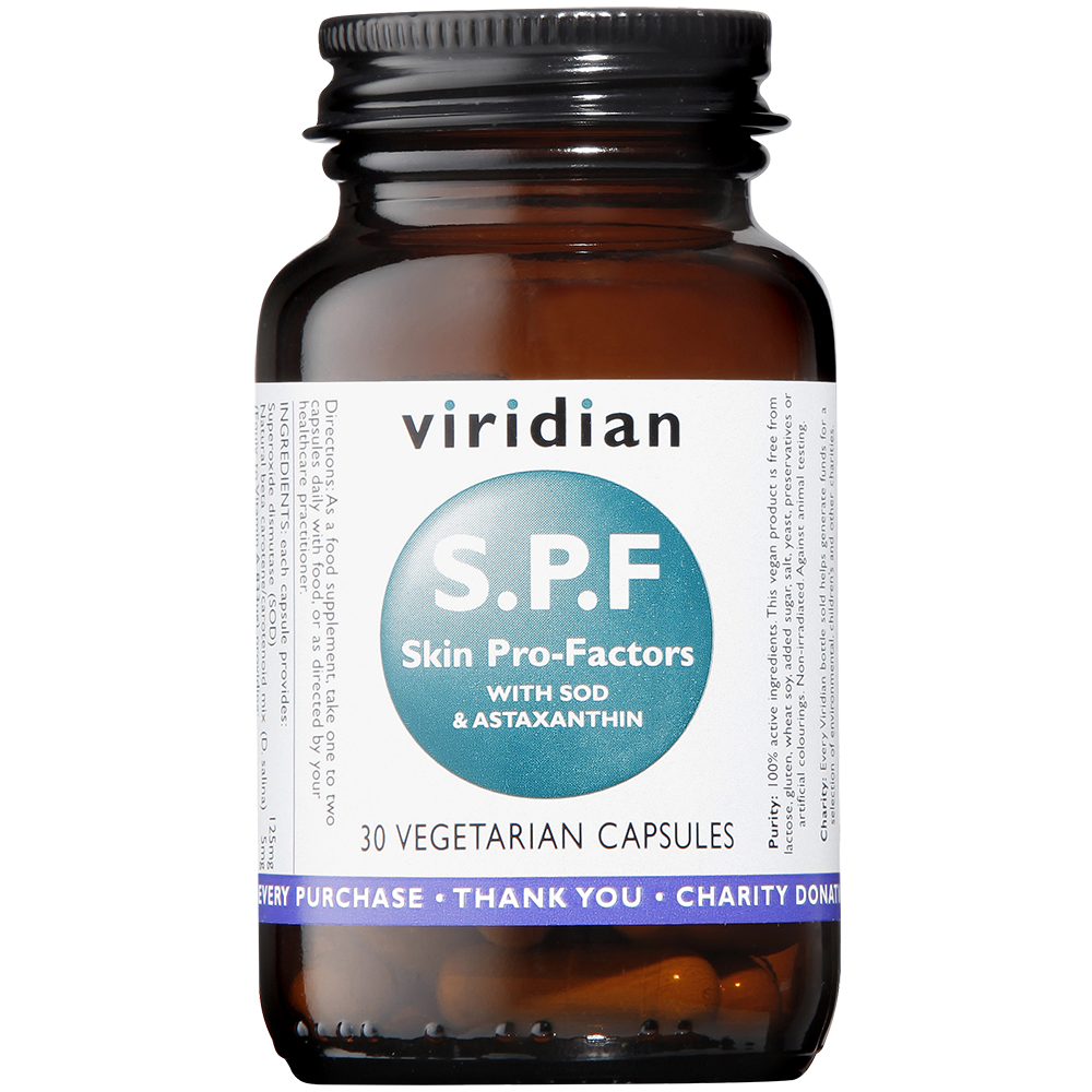 Viridian SPF Skin Pro Factors Veg Caps 30 size #398  Up To 30% Off