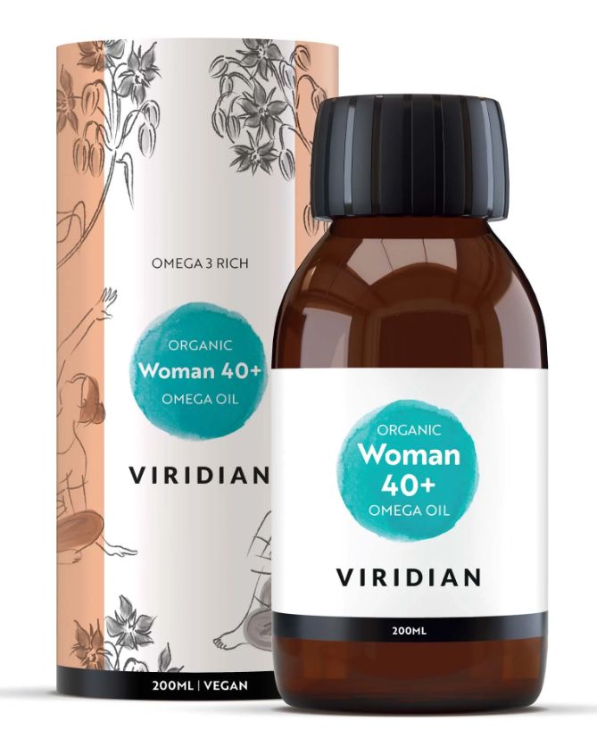 Viridian Woman 40+ Omega Oil (Organic) 200ml size #540  Up To 30% Off