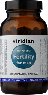 Viridian Fertility for Men (High Potency) Veg Caps 120 size #171  Up To 30% Off