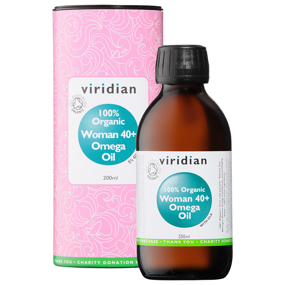 Viridian Woman 40+ Omega Oil (Organic) 200ml size #540  Up To 30% Off