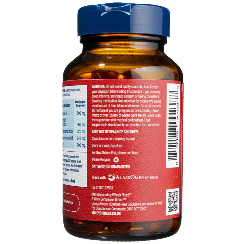 Wiley's Finest Cholesterol Support 90 caps - Save 30% When You Buy 3