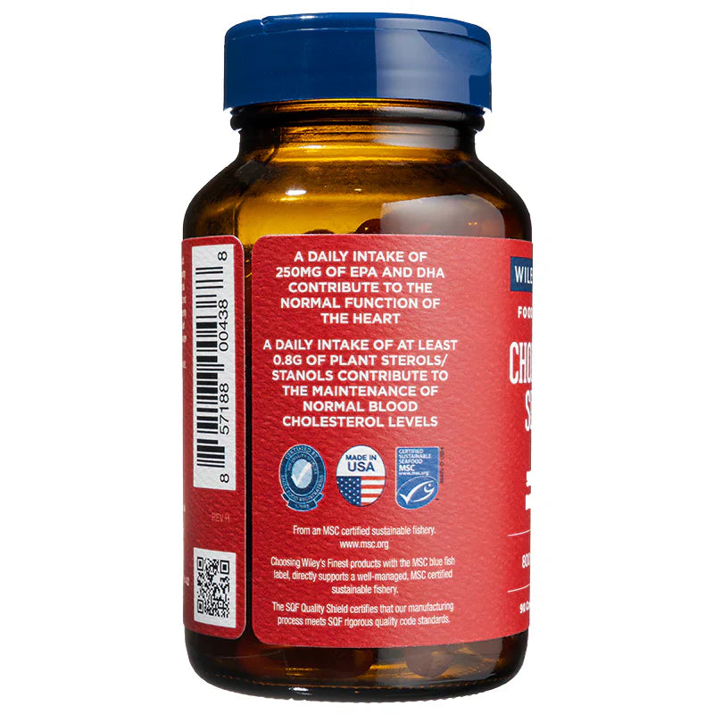 Wiley's Finest Cholesterol Support 90 caps - Save 30% When You Buy 3