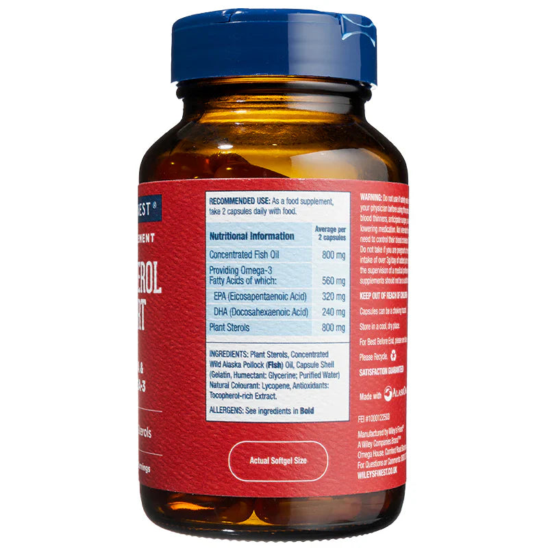 Wiley's Finest Cholesterol Support 90 caps - Save 30% When You Buy 3