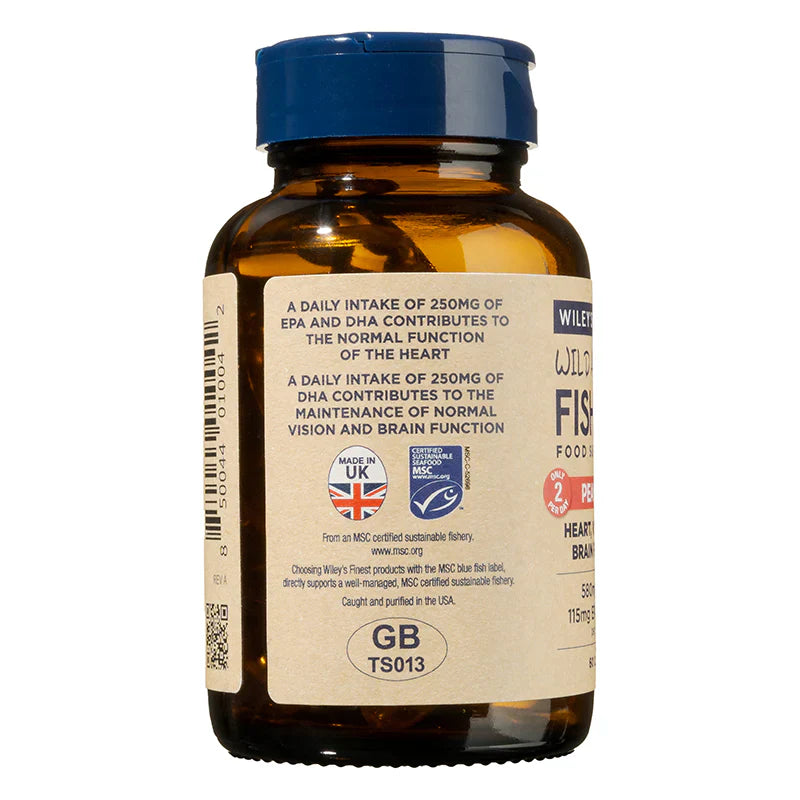 Wiley's Finest Peak Omega-3 DHA Fish Oil Softgels Save 30% When You Buy 3