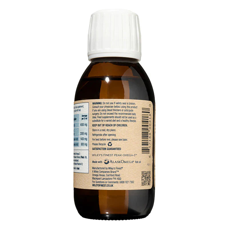 Wiley's Finest Peak Omega-3 Liquid (25 servings) - Save 30% When You Buy 3