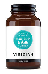50% Off - Viridian Ultimate Beauty Skin, Hair and Nails Complex Veg Caps 120 size #162 (Expiry 01-2026)