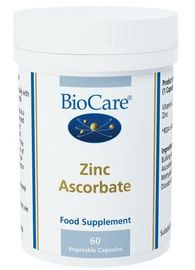 BioCare Zinc Ascorbate 45mg (7mg elemental zinc) # 29460