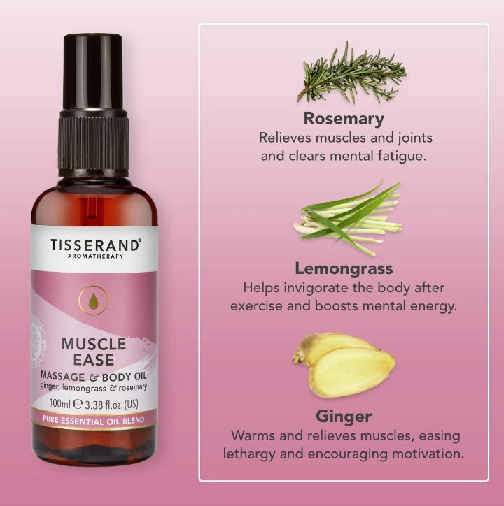 Tisserand Muscle Ease Massage & Body Oil 100ml