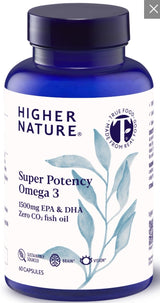 Higher Nature Pure omega 3 fish oil 60 Capsules