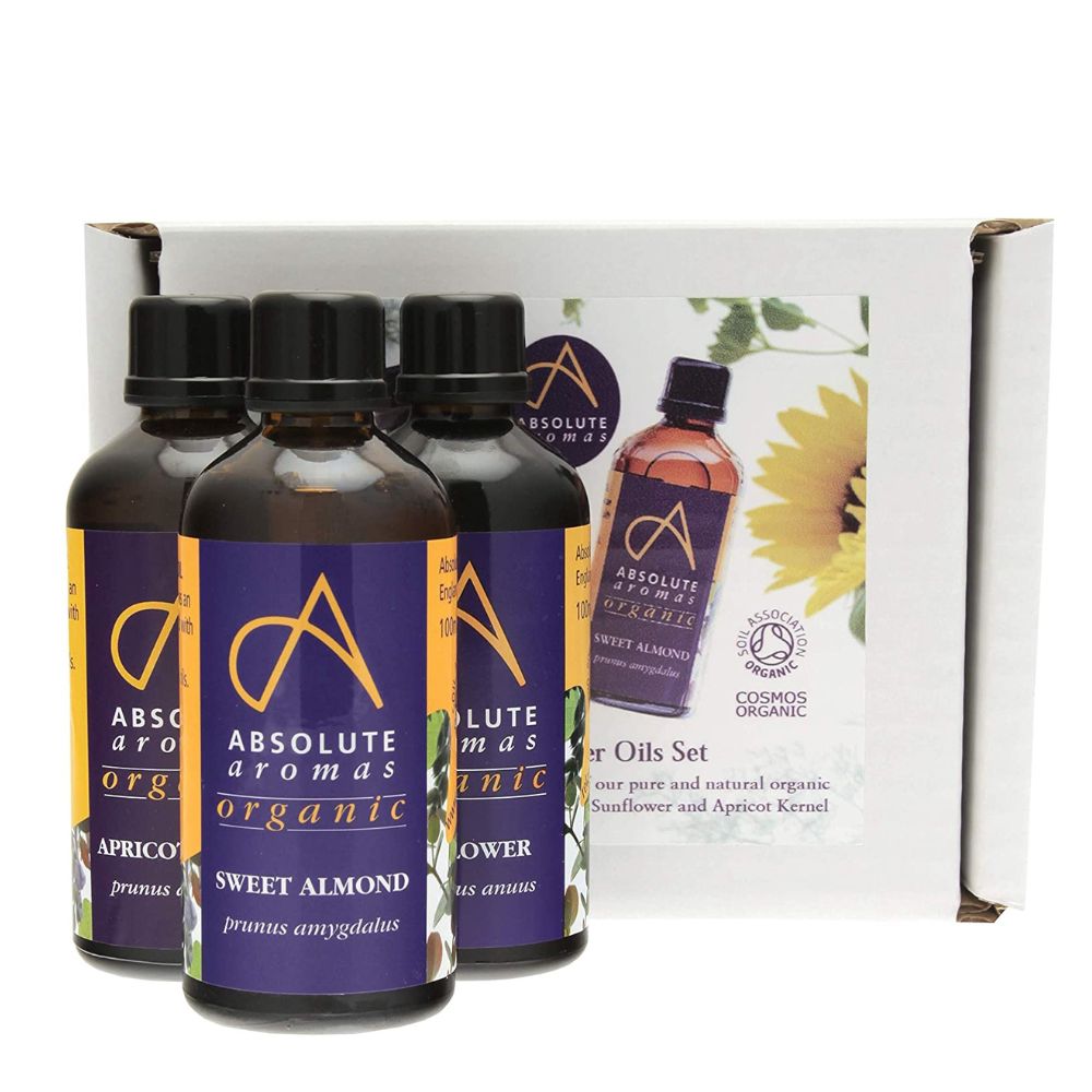 Absolute Aromas Organic Carrier Oils Set of 3 x 100ml # AA51