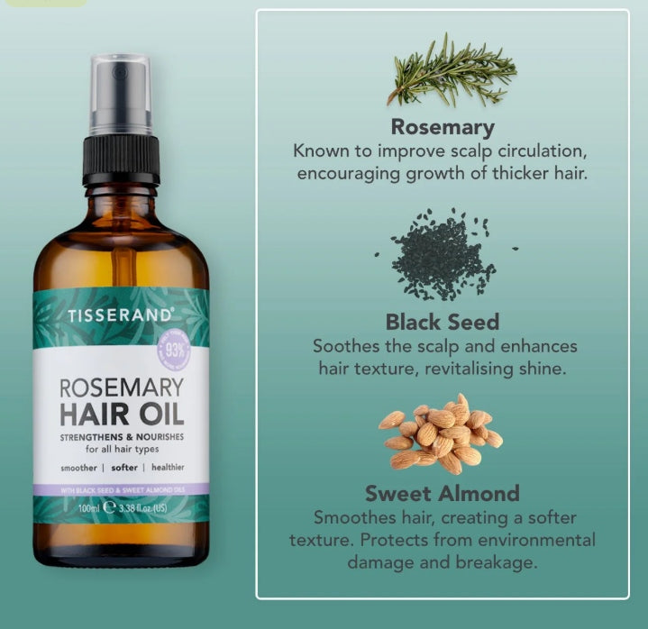 Tisserand Rosemary Hair Oil 100ml