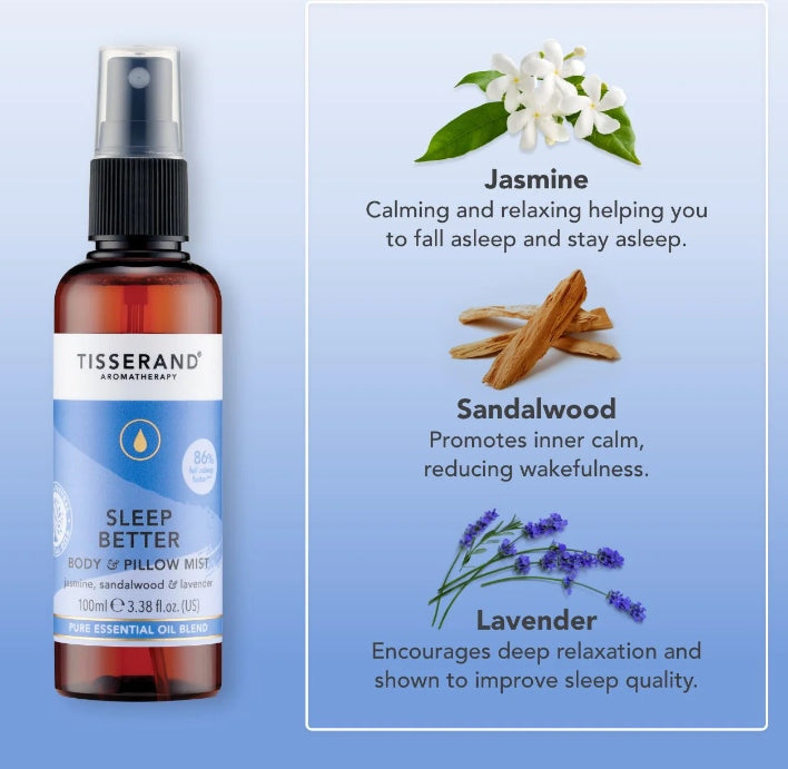 Tisserand Sleep Better Body & Pillow Mist 100ml