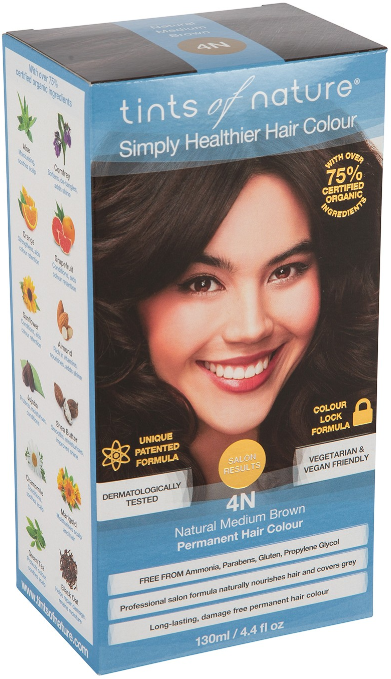 Tints of Nature 4N Natural Medium Brown Permanent Hair Colour