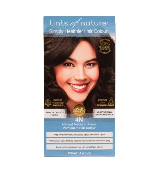 Tints of Nature 4N Natural Medium Brown Permanent Hair Colour