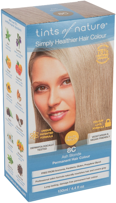 Tints of Nature 8C Ash Blonde Permanent Hair Colour