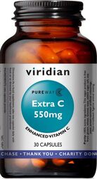 Viridian Extra C 550mg Veg Caps 30 size #215 Up To 30% Off