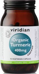 Viridian Organic Turmeric 400mg Veg Caps 90 size #967  Up To 30% Off